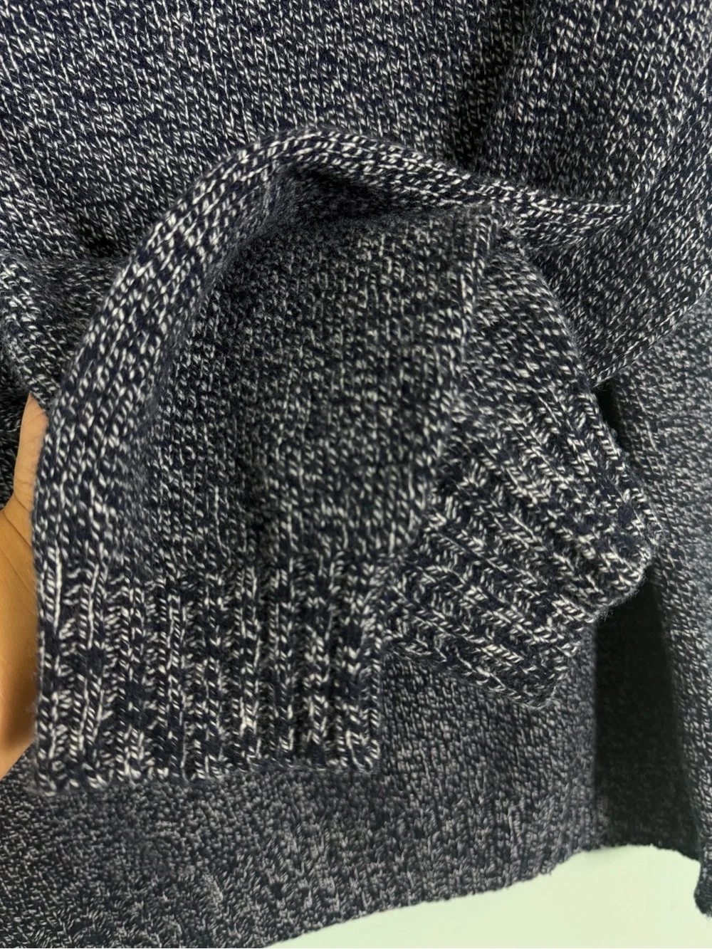 Filson Men’s 4GG Crewneck Sweater Navy Marled 100% Wool XL Pullover_9